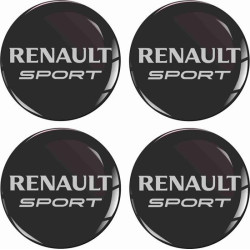 RENAULT Wheel centre Gel Badges adesivos x4
