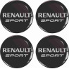 RENAULT Wheel centre Gel Badges adesivos x4