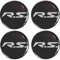 RENAULT RS Trophy Wheel centre Gel Badges Adhesivos x4