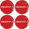 RENAULT Trophy Wheel centre Gel Badges Adesivi x4