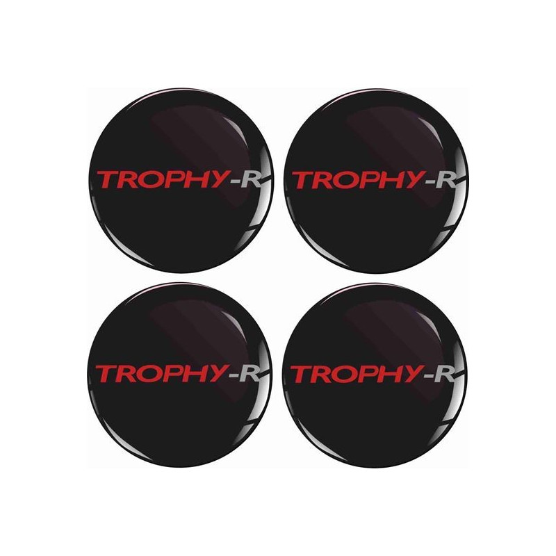 RENAULT Trophy Wheel centre Gel Badges Autocollant x4