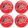 SEAT LEÓN FR Wheel centre Gel Badges adesivos x4