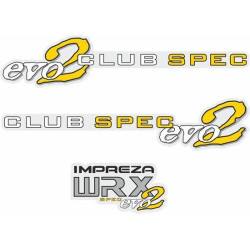 Impreza WRX Club Spec Evo 2 AUFKLEBER