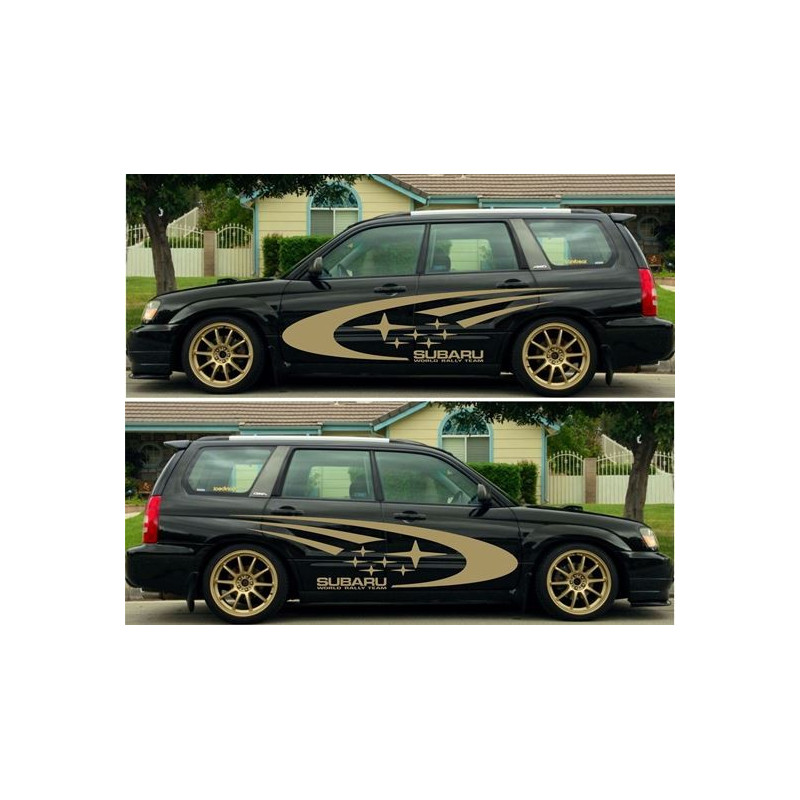 Subaru Forester Sti, Side WRC Graphics AUTOCOLLANT