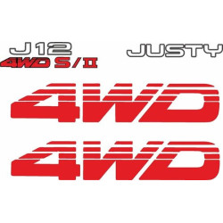 Subaru Justy 4WD J12 AUTOCOLLANT