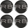 SUBARU Wheel centre Gel Badges Aufkleber x4