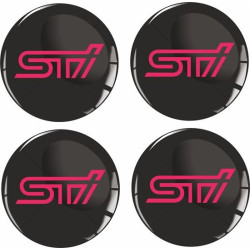 SUBARU Wheel centre Gel Badges Adesivi x4