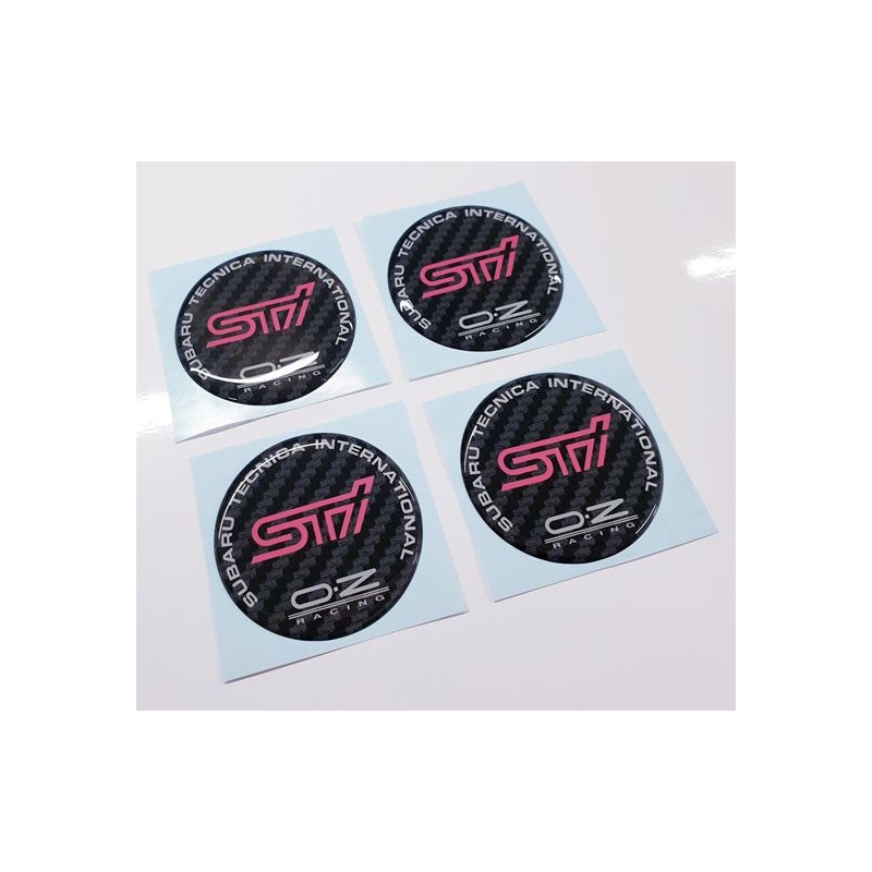 SUBARU Wheel centre Gel Badges Autocollant x4