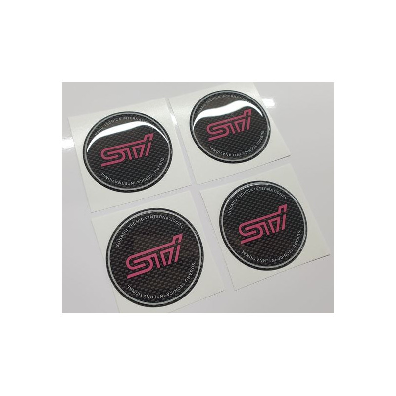 SUBARU Wheel centre Gel Badges Aufkleber x4