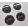 SUBARU Wheel centre Gel Badges adesivos x4