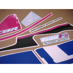 ADESIVOS Honda CBR 600 F2 1992 (Produto compatível)
