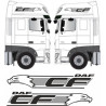 DAF CF Euro 6 side Eagle CF Stickers aufkleber (Kompatibles Produkt)