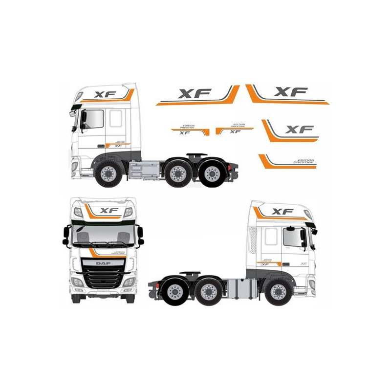 DAF XF Edition Prestige adesivi (Prodotto compatibile)