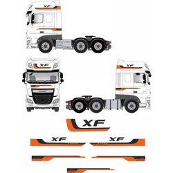 DAF XF Euro 6 Super Space aufkleber (Kompatibles Produkt)