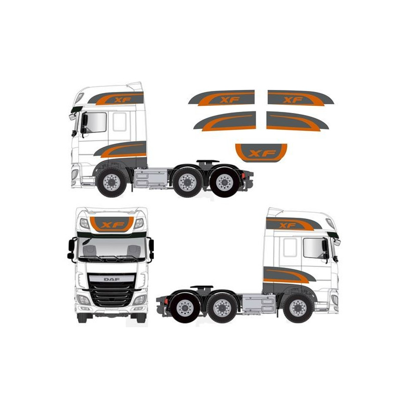 DAF XF Euro 6 Super spacecab adesivos (Produto compatível)