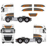 DAF XF Euro 6 Super spacecab decals (Compatible Product)