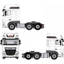DAF XF Euro 6 Super space Autocollant (Produit compatible)