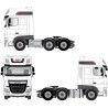 DAF XF Euro 6 Super space Autocollant (Produit compatible)