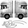 Truck cab Eagle Tribal side Graphics decals (Compatible Product)