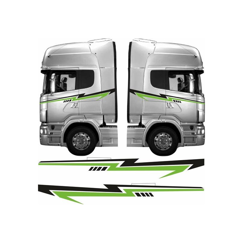 Truck cab full side Graphics adhesivos (Producto compatible)