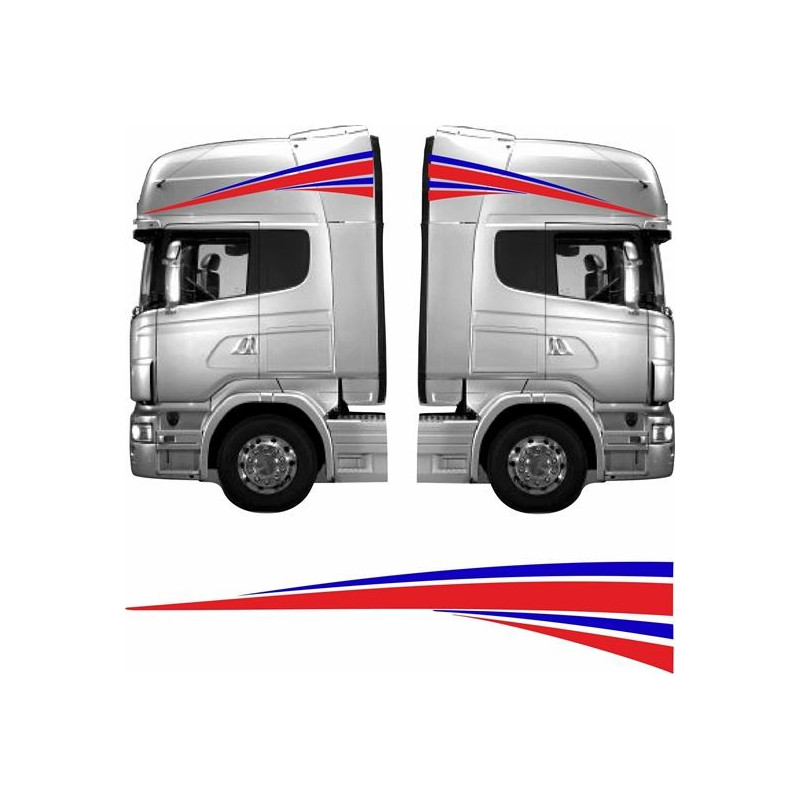 Truck cab full side Graphics decals (Compatible Product)