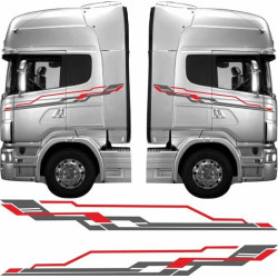 Truck cab full side Graphics adesivi (Prodotto compatibile)