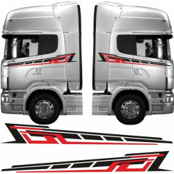 Truck cab full side Graphics adesivi (Prodotto compatibile)
