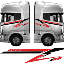 Truck cab full side Graphics adesivi (Prodotto compatibile)