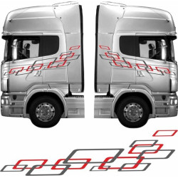 Truck cab full side Graphics adesivos (Produto compatível)
