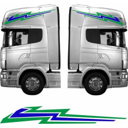 Truck cab full side Graphics Autocollant (Produit compatible)