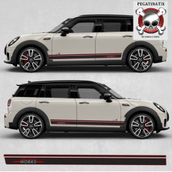 AUFKLEBER Mini Clubamn JCW F54 side Stripes (Kompatibles Produkt)