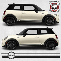 AUTOCOLLANT Mini Clubamn JCW F54 side Stripes (Produit compatible)