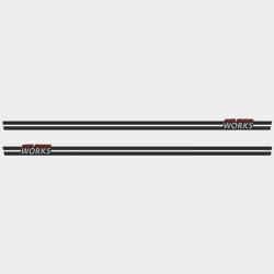 ADESIVI MINI Hatchback JCW side Stripes (Prodotto compatibile)