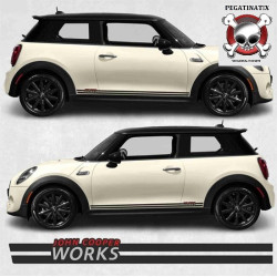 DECALS MINI Hatchback JCW side Stripes (Compatible Product)