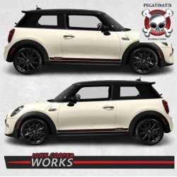 DECALS MINI Hatchback JCW side Stripes (Compatible Product)