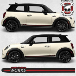 ADESIVI MINI Hatchback JCW side Stripes (Prodotto compatibile)