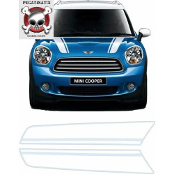 AUTOCOLLANT Mini R60 Countryman Bonnet & Rear Stripes (Produit compatible)