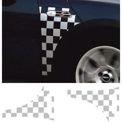 ADHESIVOS Mini R50 / R52 / R53 Cooper S Checkmate side Scuttle (Producto compatible)