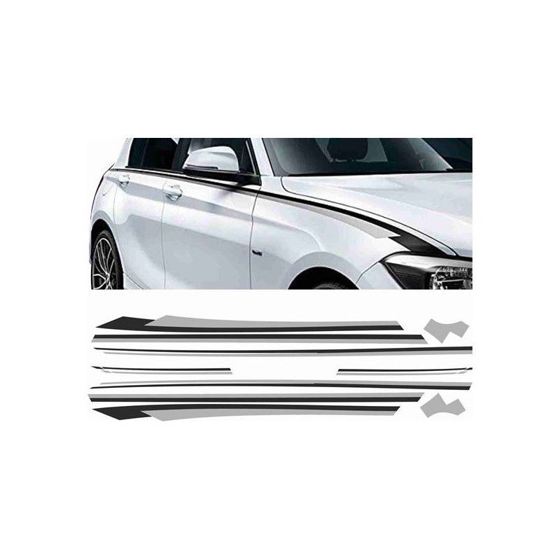 BMW 1 Series F20 / F21 side Stripes Stickers (Compatible Product)