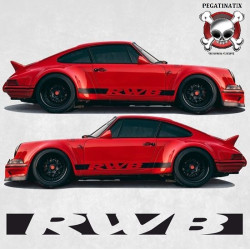 PORSCHE 911 RWB side Stripes AUTOCOLLANT (Produit compatible)