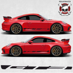 PORSCHE 991 GT3 side Stripes AUFKLEBER (Kompatibles Produkt)