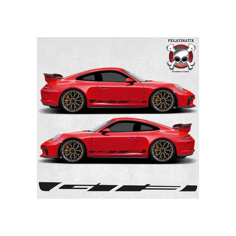 PORSCHE 991 GT3 side Stripes ADESIVOS (Produto compatível)