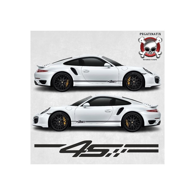 PORSCHE 992 / 991 4S side Stripes ADESIVOS (Produto compatível)