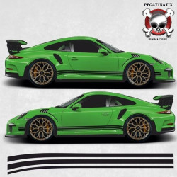 PORSCHE 992 / 991 / 997 / 996 side Stripes AUFKLEBER (Kompatibles Produkt)