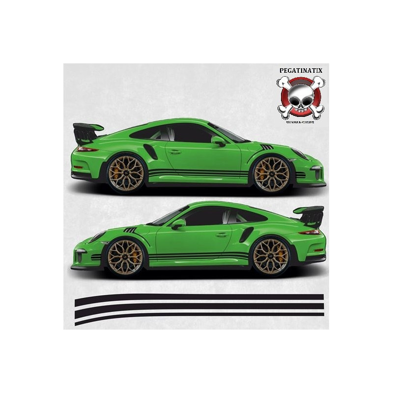 PORSCHE 992 / 991 / 997 / 996 side Stripes AUFKLEBER (Kompatibles Produkt)