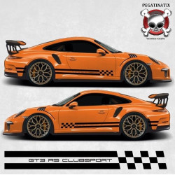 PORSCHE 991 GT3 RS side Stripes AUFKLEBER (Kompatibles Produkt)