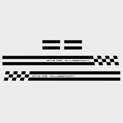 PORSCHE 991 GT3 RS side Stripes AUTOCOLLANT (Produit compatible)