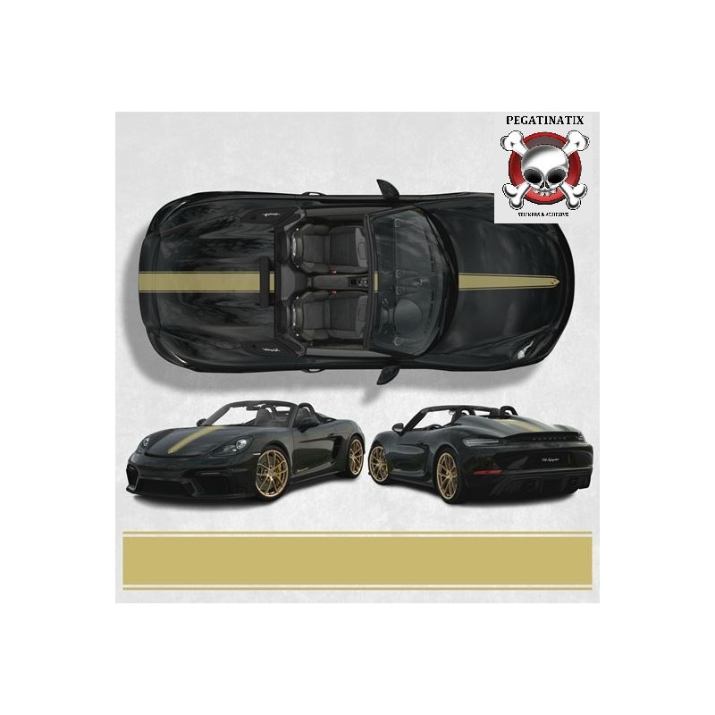 PORSCHE 718 Spyder / Boxster AUFKLEBER (Kompatibles Produkt)