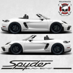 PORSCHE 718 Spyder Rocker Panel Stripes AUTOCOLLANT (Produit compatible)