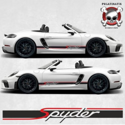 PORSCHE 718 Spyder Rocker Panel Stripes AUFKLEBER (Kompatibles Produkt)
